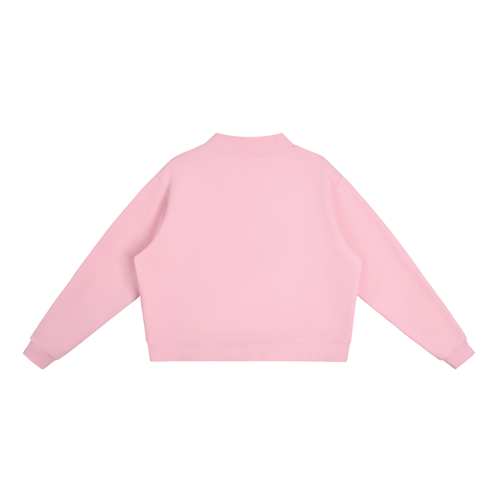 logo mock neck sweatshirt