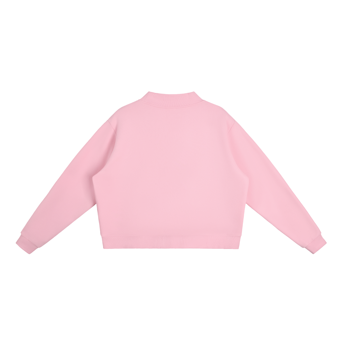 logo mock neck sweatshirt