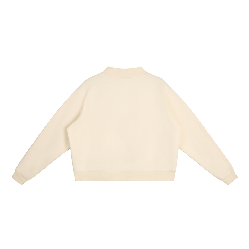 logo mock neck sweatshirt