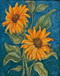 “in bloom” print
