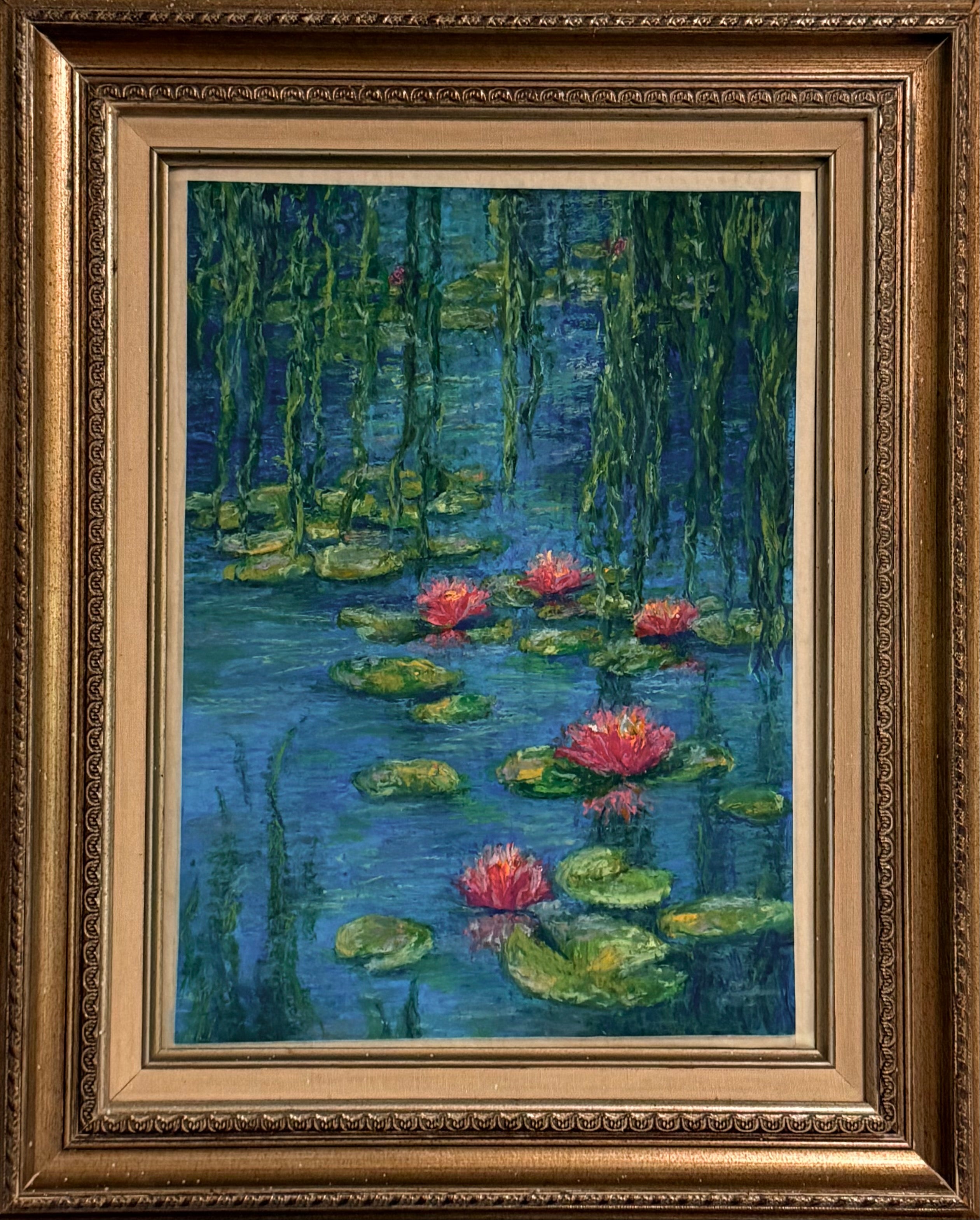 "willows and water lilies"