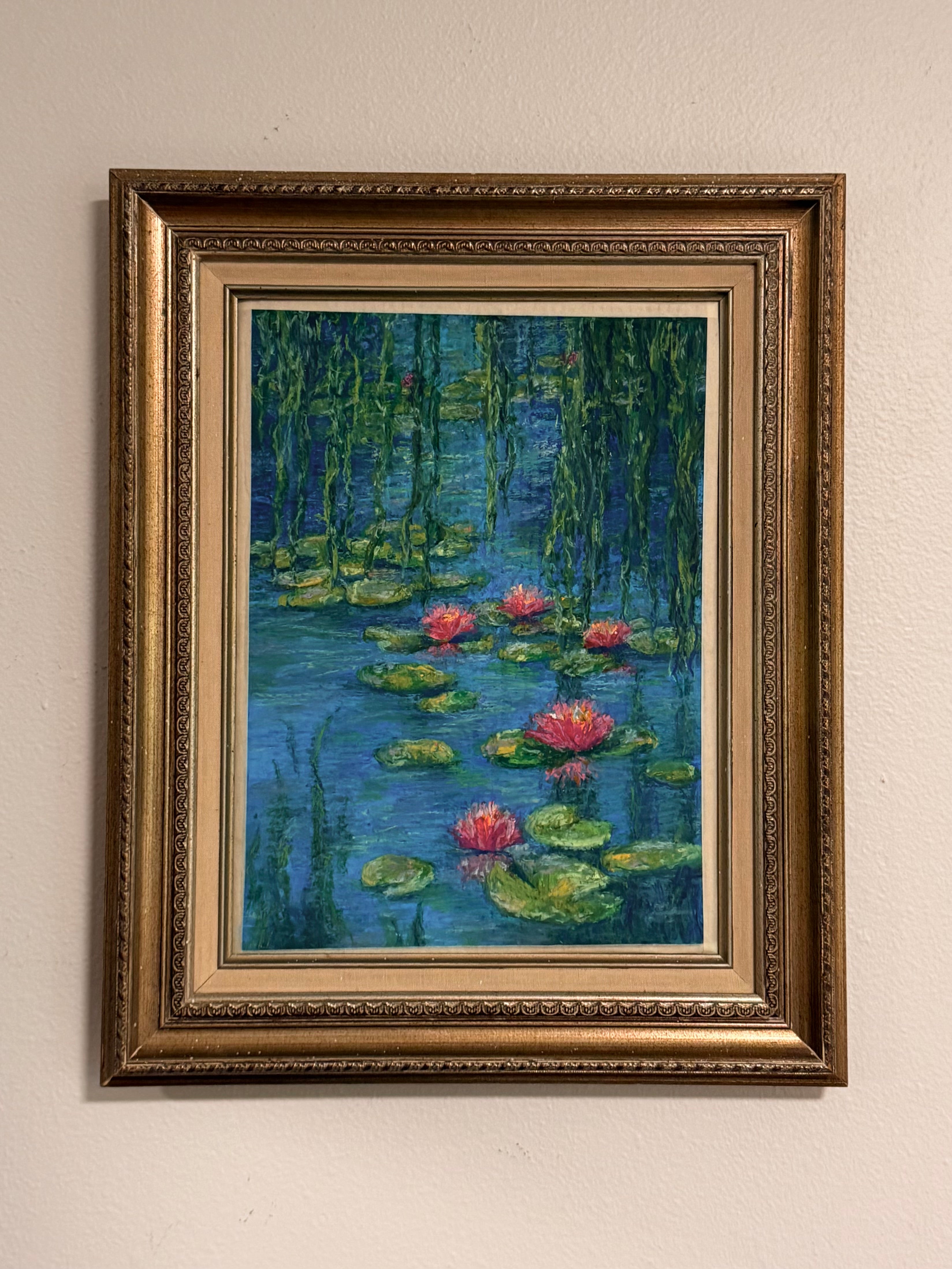 "willows and water lilies"