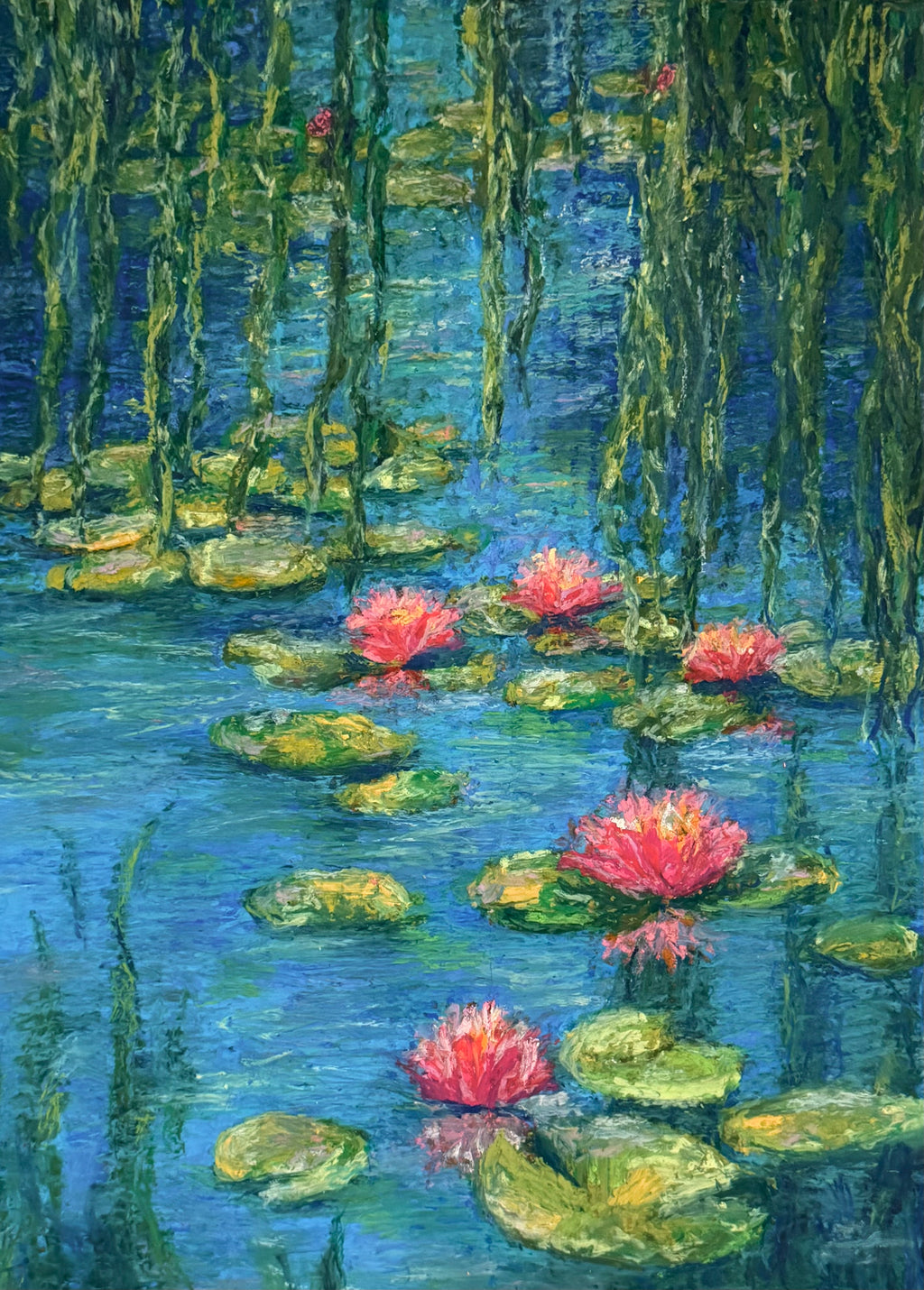 "willows and water lilies"