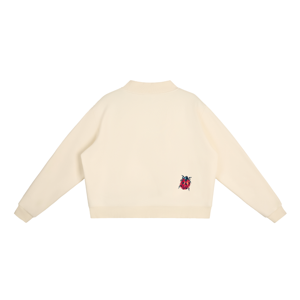 "a little lady" mock neck sweatshirt
