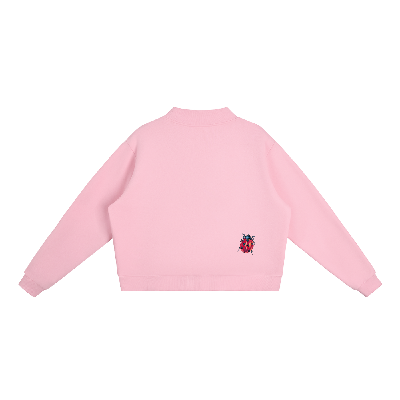 "a little lady" mock neck sweatshirt